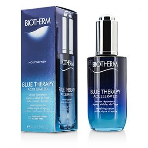 BIOTHERM BLUE THERAPY ACCELERATED REPAIRING SERUM VISIBLE SIGNS OF AGING WRINKLES-DARK SPOTS-FIRMNESS ALL SKIN TYPES 50ML