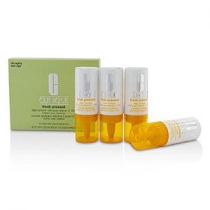 CLINIQUE FRESH PRESSED DAILY BOOSTER WITH PURE VITAMIN C 10% -ALL SKIN TYPES 4PCSx8.5ML