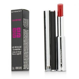 GIVENCHY GENUINE LEATHER LE ROUGE -A-PORTER- WHIPPED LIPSTICK FLUSH FOR LIPS #301 VERMILLON CREATION 2.2G