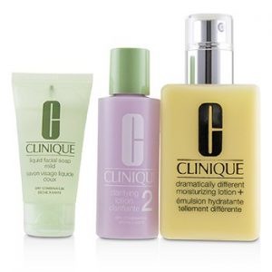 CLINIQUE Great Skin Starts Here I/II 1.DDML+ 125ml 2.Clarifying Lotion 2 30ml 3. Liquid Facial Soap Mild 30ml