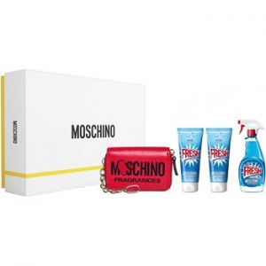 MOSCHINO Fresh Couture 2017 Set: EDT 100ml,Shower Gel 100ml, Body Lotion 100ml, RollerBall 10ml